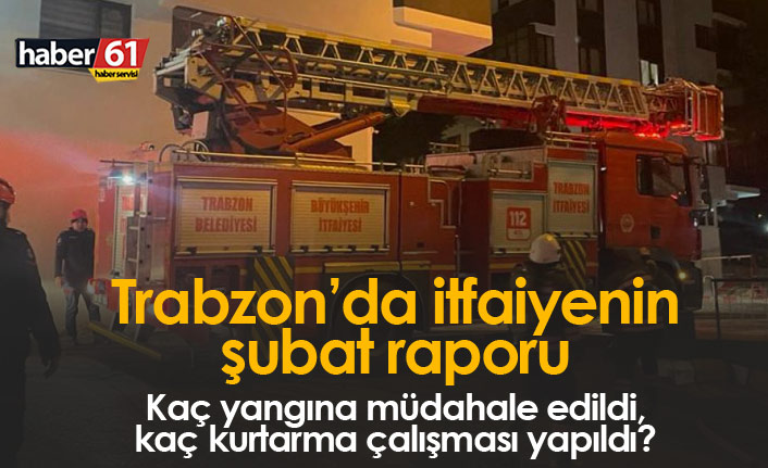 Trabzon'da itfaiyeden 200 aşkın olaya müdahale