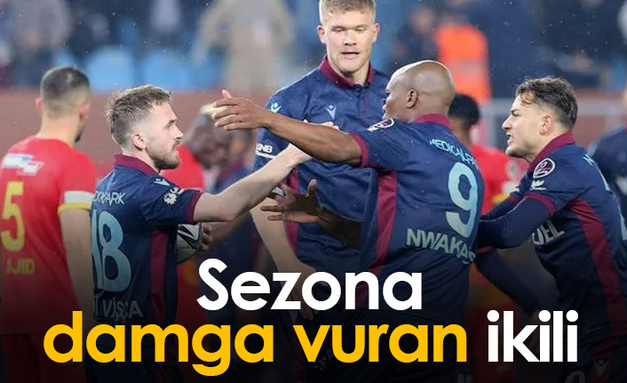 Trabzonspor'da sezona damga vuran ikili