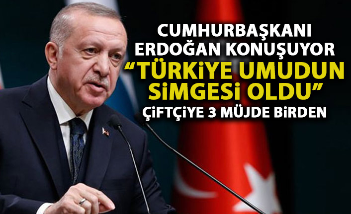 Cumhurbaşkanı Erdoğan'dan açıklamalar: Çiftçiye 3 müjde birden