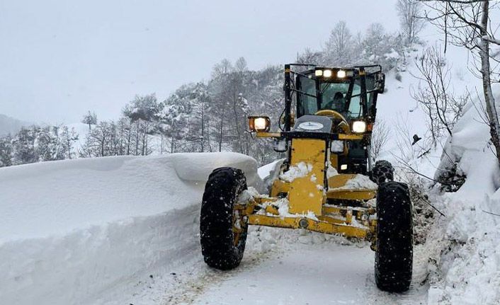 Doğu Karadeniz'de 294 köy yolu ulaşıma kapandı