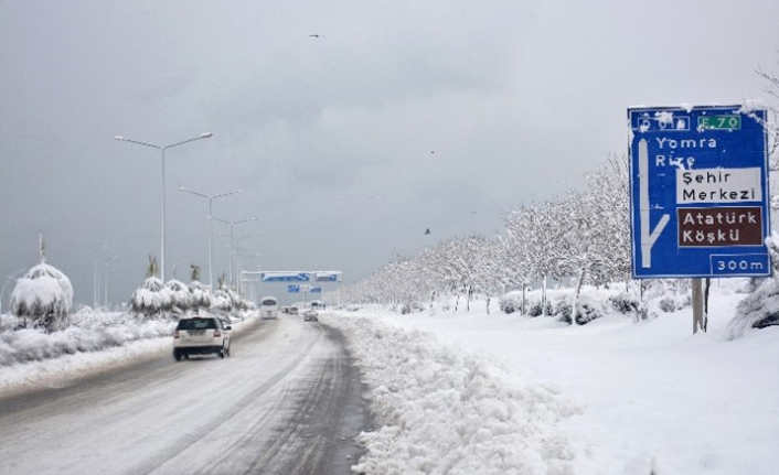 Doğu Karadeniz’e yoğun kar uyarısı! 21 cm üzeri