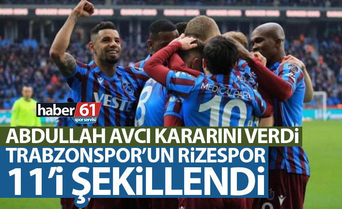 Trabzonspor’un Rizespor kadrosu şekillendi! Abdullah Avcı kararını verdi