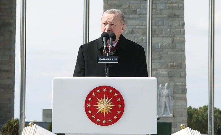Cumhurbaşkanı Erdoğan: "Çanakkale Savaşları milletimizin büyük bir kahramanlık destanıdır"