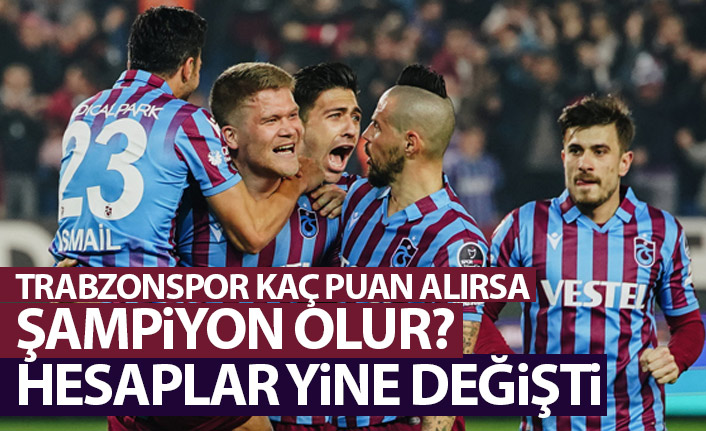 Trabzonspor kaç puan alırsa şampiyon olur? İşte hesap...