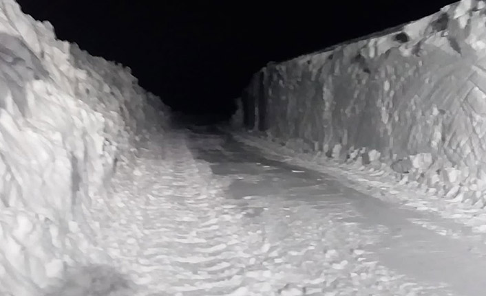 Yüksek kesimlerinde kar kalınlığı 2 metreyi buldu