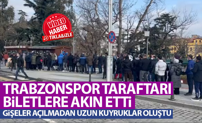 Trabzonspor biletlerine yoğun ilgi! Uzun kuyruklar oluştu
