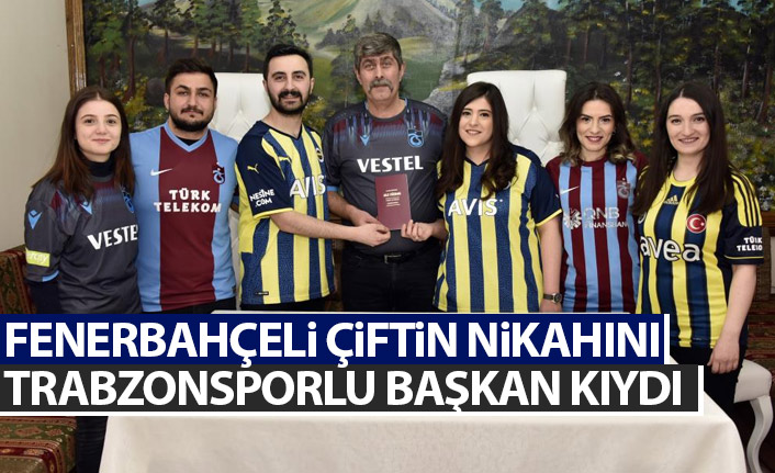 Fenerbahçeli çiftin nikahını Trabzonsporlu başkan kıydı