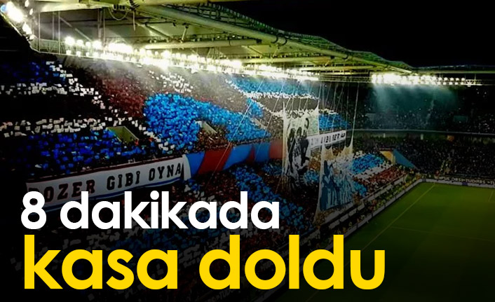 Trabzonspor'da 8 dakikada kasa doldu