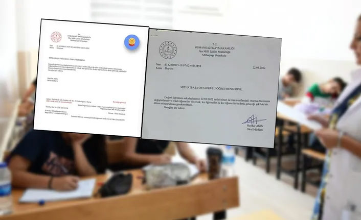 “Erkek ve kız öğrencileri ayrı ayrı oturtun” talimatı veren müdür hakkında karar verildi!