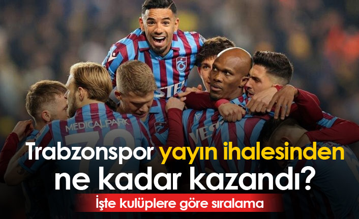 Trabzonspor yayın ihalesinden ne kadar kazandı?