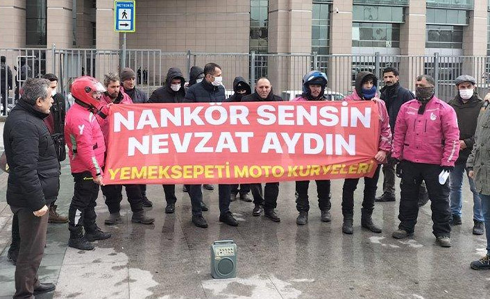 Yemeksepeti işçilerinden Nevzat Aydın hakkında suç duyurusu