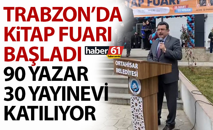 Trabzon’da kitap fuarı açılışı yapıldı