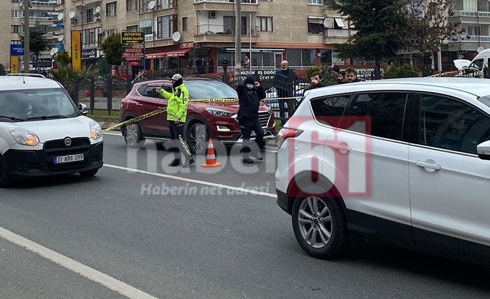 Trabzon'da Araca ateş açıldı. 26-03-2022