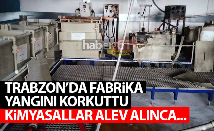 Trabzon’da fabrikadan dumanlar yükseldi!