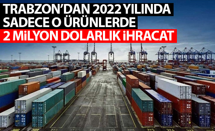 Trabzon'da 2022'de 2 Milyon dolarlık su ürünleri ihracatı