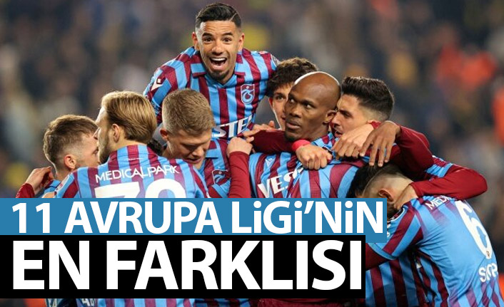 Trabzonspor 11 Avrupa Ligi'nin en farklısı