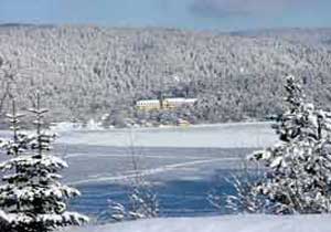 Abant gölü buz tuttu