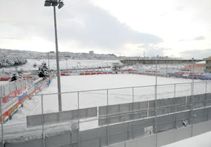 Trabzonspor tesisleri kar altında