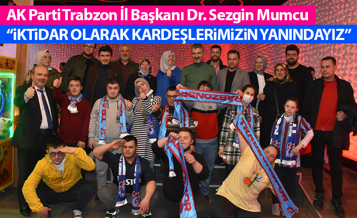 AK Parti Trabzon İl Başkanı Dr. Sezgin Mumcu özel çocuklara bowling sürprizi