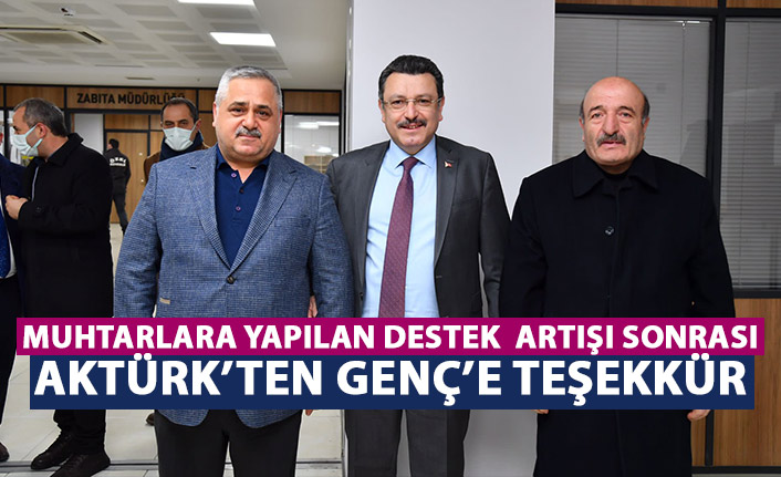 Bekir Aktürk'ten Ahmet Metin Genç'e teşekkür