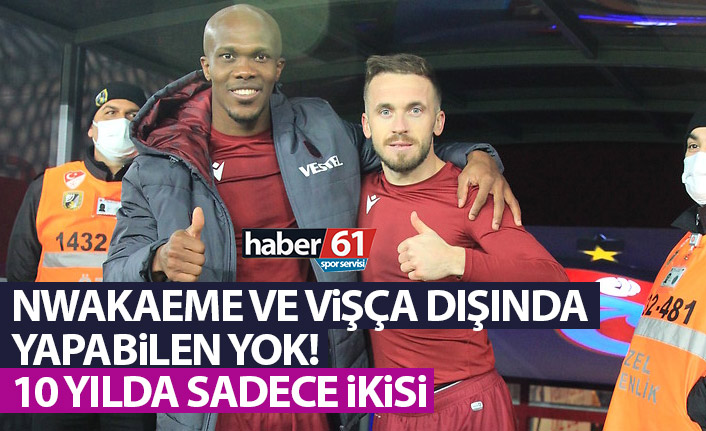 Nwakaeme ve Vişça dışında yapabilen yok! 10 yılda sadece ikisi