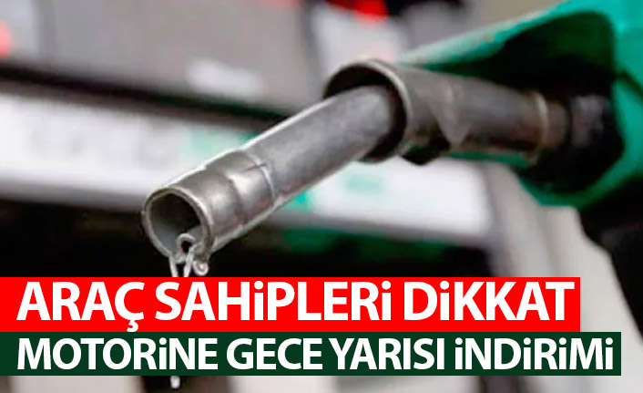 Motorine gece yarısı indirimi geldi
