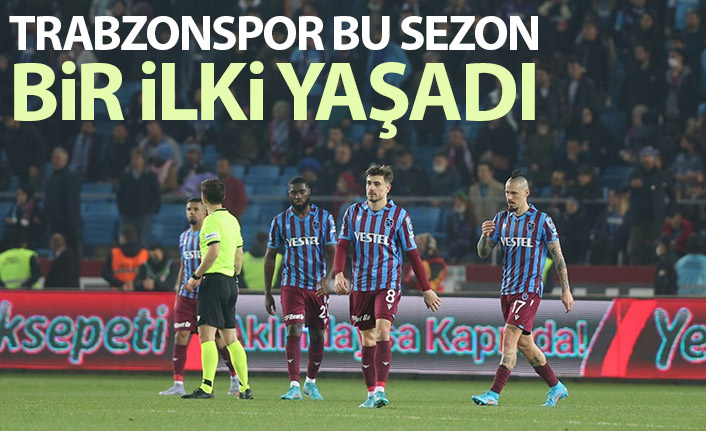Trabzonspor bu sezon bir ilki yaşadı!