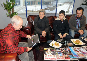 TS'ye Kahriman ailesinin ziyareti