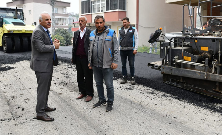 Zorluoğlu Trabzon'daki üstyapı çalışmalarını denetledi