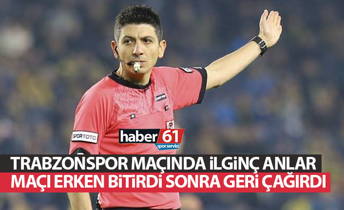 Adana’da ilginç anlar: Hakem maçı erken bitirdi, futbolcuları geri çağırdı