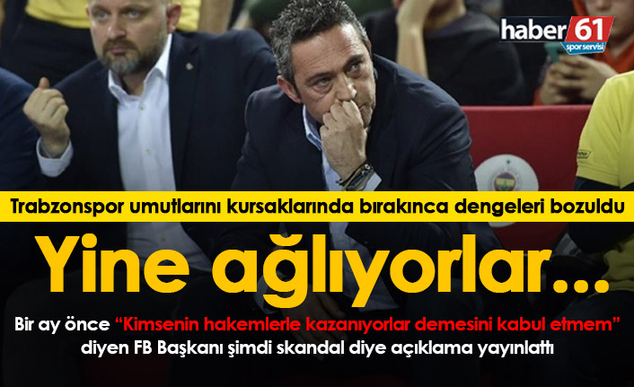 Trabzonspor yendi, hayalleri yıkılan Fenerbahçe yine ağladı