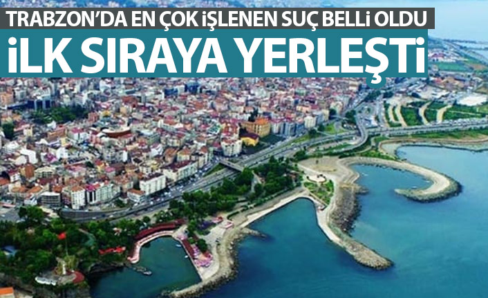 Trabzon'da en fazla işlenen suç belli oldu! İlk sıraya yerleşti