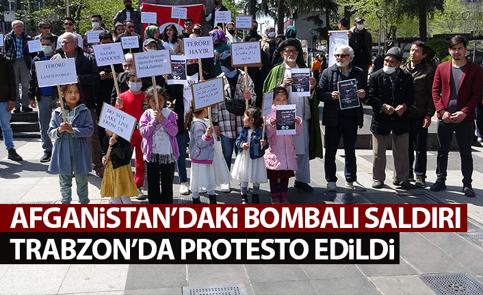Afganistan'daki bombalı saldırı Trabzon'da protesto edildi