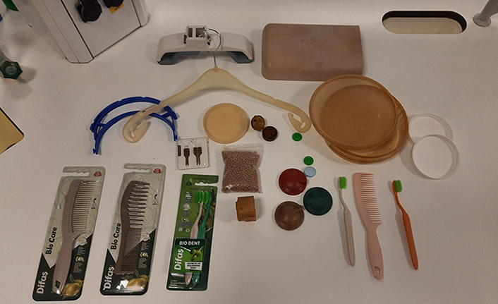 Zeytin çekirdeğini çevre dostu plastiğe dönüştürüyor