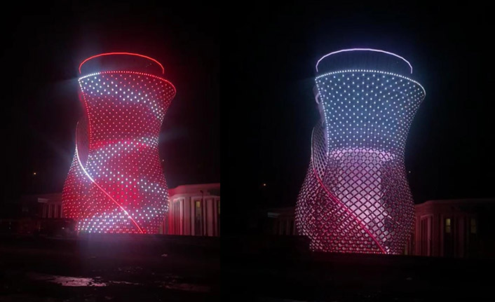 Rize-Artvin Havalimanı geceleri ışıl ışıl