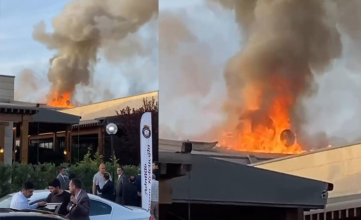 Trabzonlu iş insanının restoranında yangın!