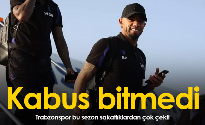 Trabzonspor'da sakatlık kabusu bitmedi