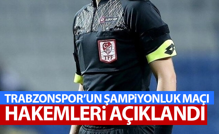 Trabzonspor'un Antalyaspor maçı hakemi açıklandı