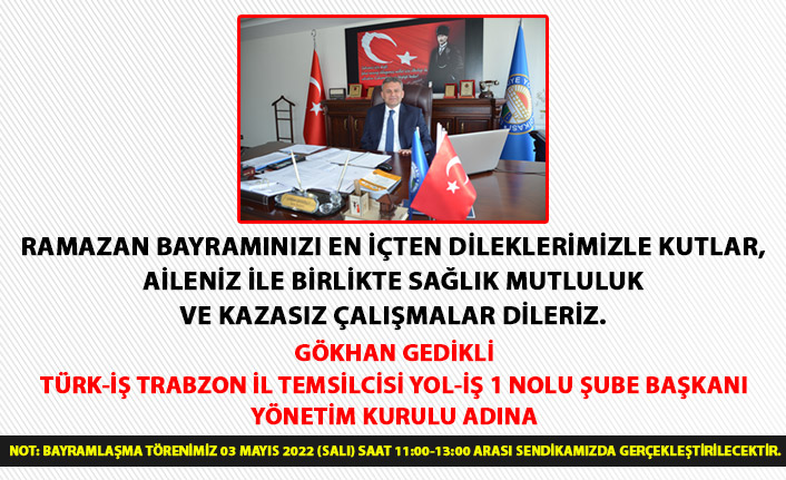 Yol iş bayram ilanı