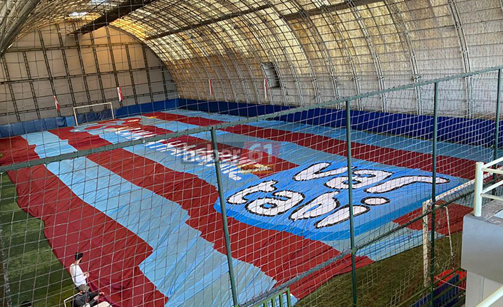 Hazırlıklar tamam! Çarşıbaşı’na dev Trabzonspor bayrağı