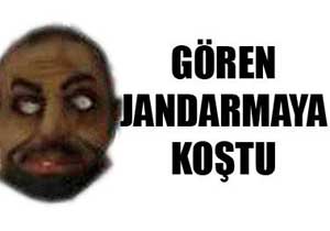 Maskeyi gören jandarmayı aradı