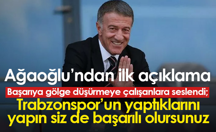 Ağaoğlu'ndan şampiyonluk açıklaması; Rakiplere böyle seslendi...