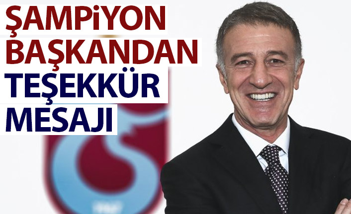 Ahmet Ağaoğlu teşekkür mesajı yayınladı: Birbirimize sarılarak kutladığımız için...