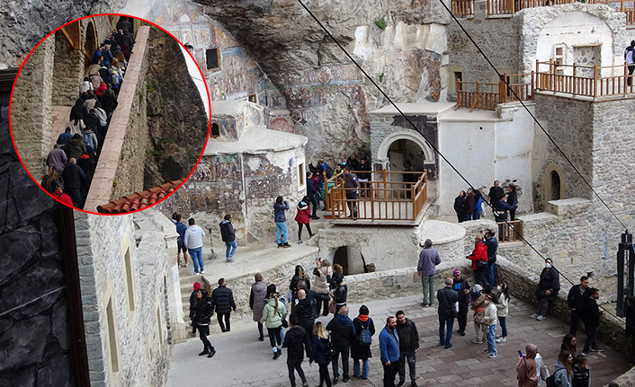 Sümela’ya bayramda ziyaretçi akını