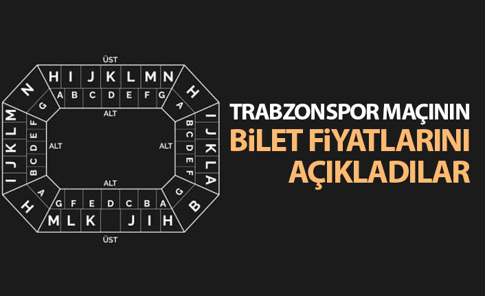 Trabzonspor maçının bilet fiyatlarını açıkladılar