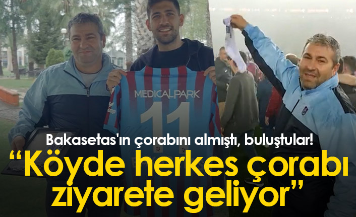 Bakasetas'ın çorabını almıştı, buluştular!