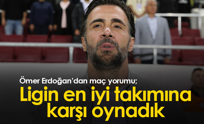 Ömer Erdoğan: “Beraberlik hakkımızdı, final paslarını yapamadık”