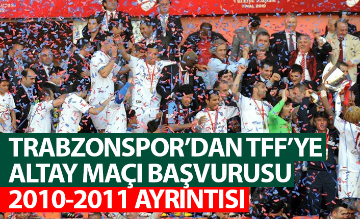 Trabzonspor'dan Altay maçı başvurusu! İşte istenen stadyum!