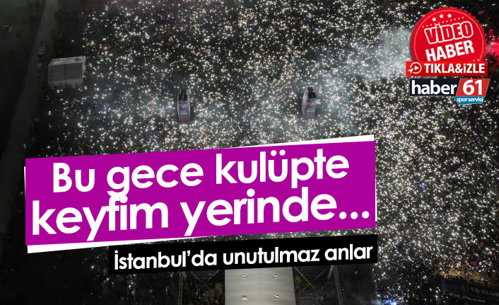 Trabzonspor taraftarı İstanbul'da şov yaptı