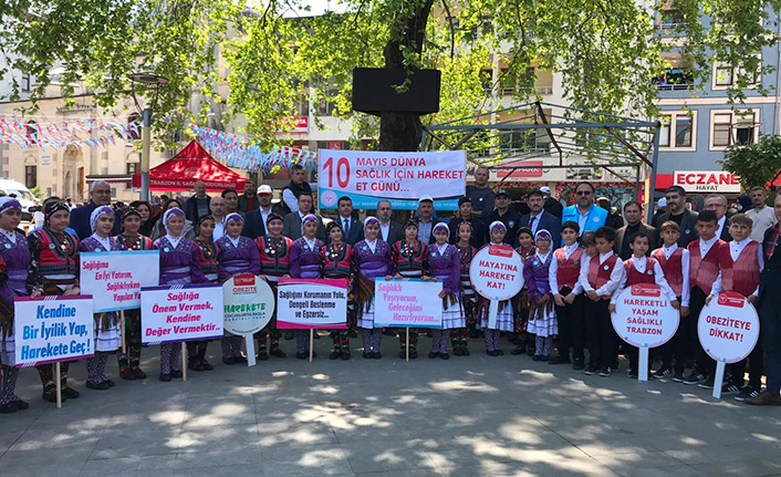 Çarşıbaşı'nda Dünya Sağlık İçin Hareket Et Günü kutlandı